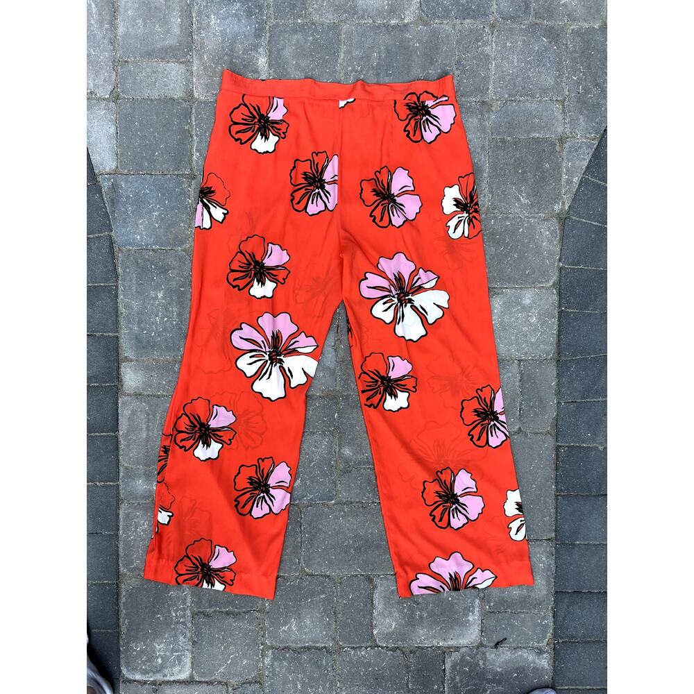 Vince Camuto spring floral wide leg dress pants size XL - Picture 6 of 8